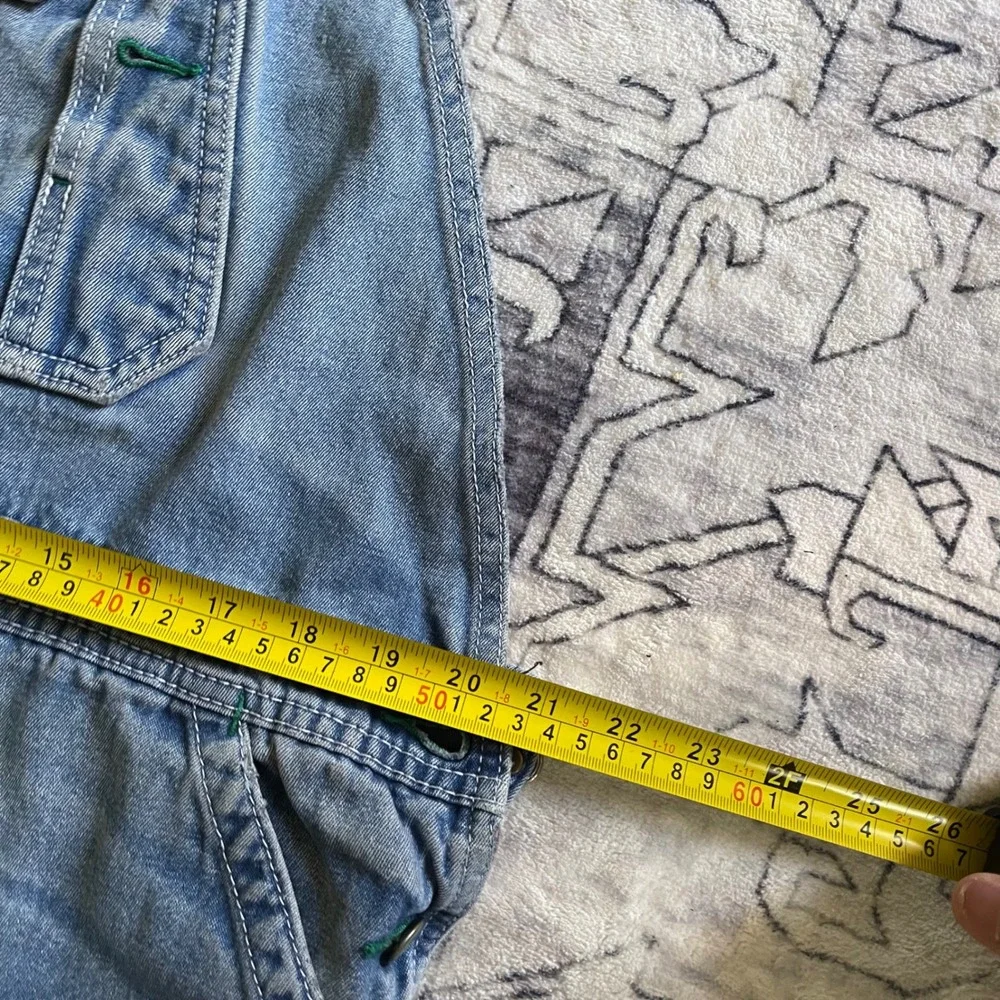 Liberty Mens Denim Overalls Medium Wash Blue Bib Workwear Dungarees 40x28